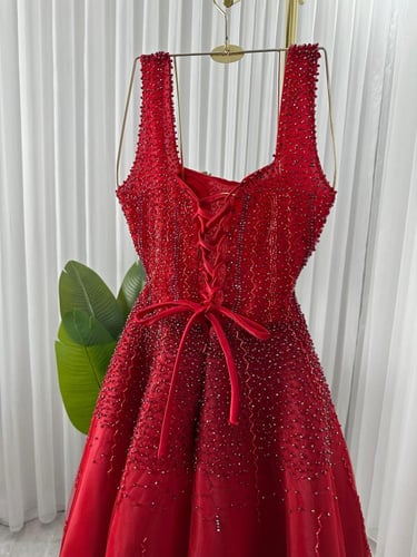 فستان سهره الالوان بنفسج و عودي القماش اورجنزاء تط...