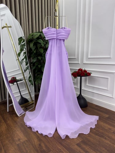 فستان سهره اللون موف MN