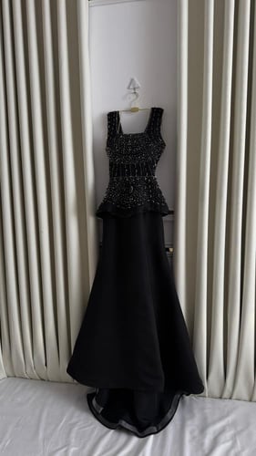 فستان سهره اللون وردي و اسود باربي من متجر جوهره N...