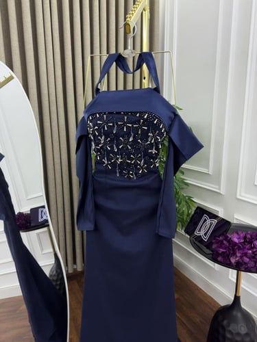 فستان سهره كحلي