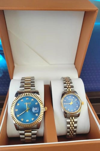 طقم ساعة رجالي نسائي ماركة FLEND من متجر جوهره