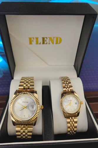 طقم ساعة رجالي نسائي ماركة FLEND من متجر جوهره