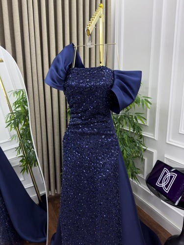 فستان سهره فخم برغندي زيتي وردي كحلي الخامه ميكادو...