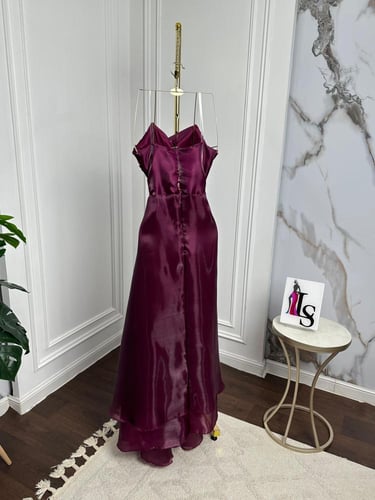 فستان سهره احمر و عنابي بلمعه