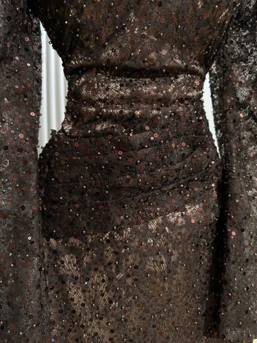 فستان سهره اللون بني قماش سهره من متجر جوهره DN