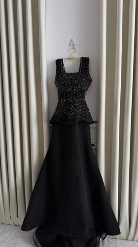 فستان سهره اللون وردي و اسود باربي من متجر جوهره N...