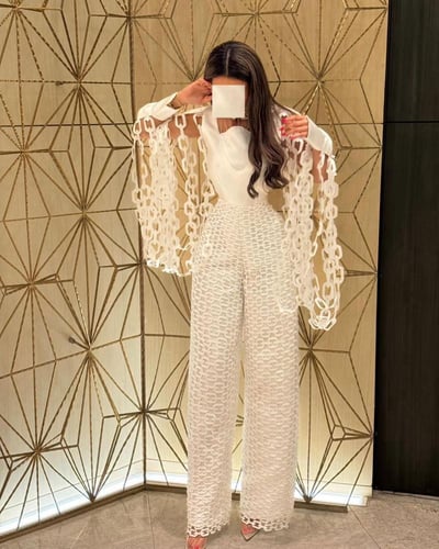 جمبسوت ابيض و اسود باربي شبك