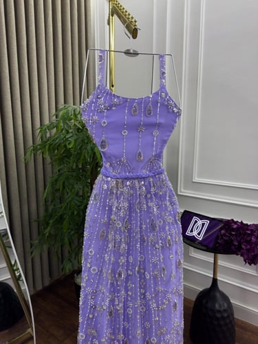 فستان سهره تفاحي اخضر من متجر جوهره AT MN D