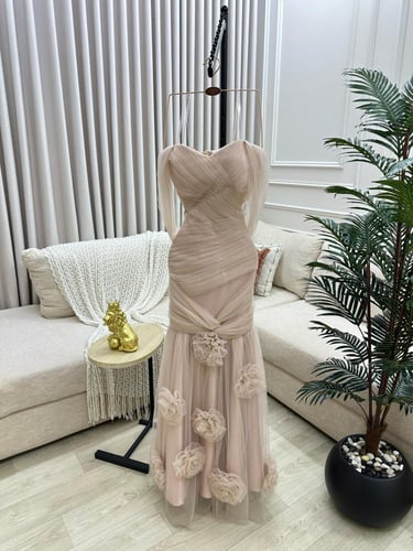 فستان سهره تل الأصلي لحمي و بيج و تيفاني و بنفسجي...