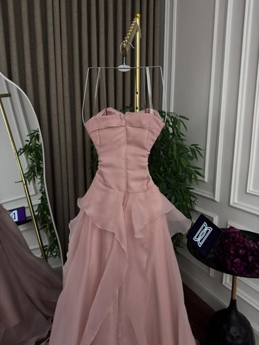 فستان سهره اللون اصفر اورجنزا كلوش من متجر جوهره L...