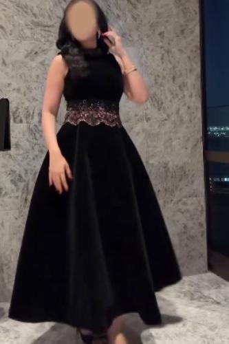 فستان سهره اللون اسود موف جوخ وكلفه خرز من متجر جو...