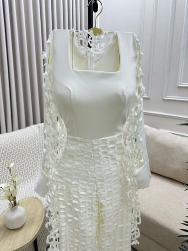 جمبسوت ابيض و اسود باربي شبك