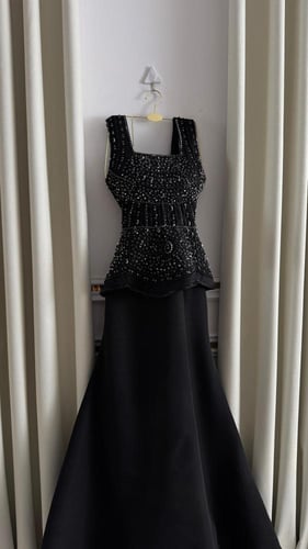 فستان سهره اللون وردي و اسود باربي من متجر جوهره N...