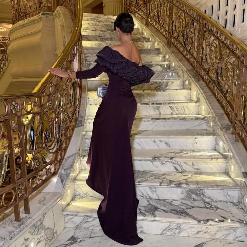 فستان ليلكي