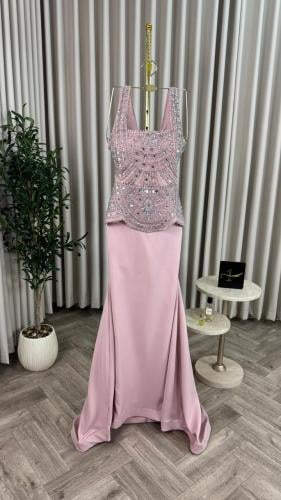 فستان سهره اللون وردي و اسود باربي من متجر جوهره N...