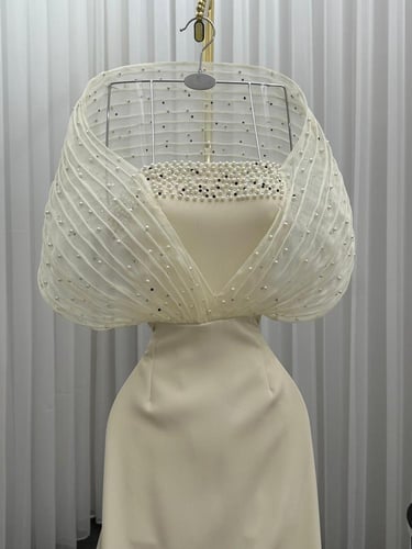 فستان سهره سكري الخامه ميكادو لول فصوص كبس من متجر...