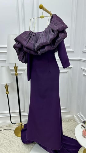 فستان ليلكي