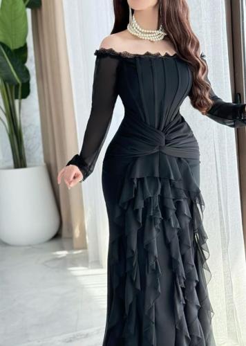فستان سهرة اسود فخم