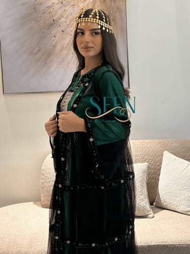 جلابية عسيريه تطريز راقي