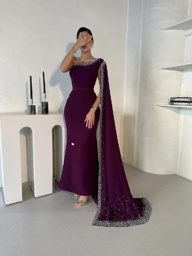 فستان كريب استرتش