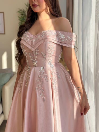 فستان سهره راقي تطريز