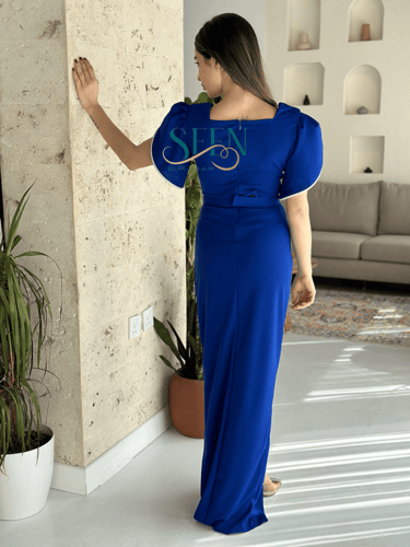 فستان ناعم ازرق