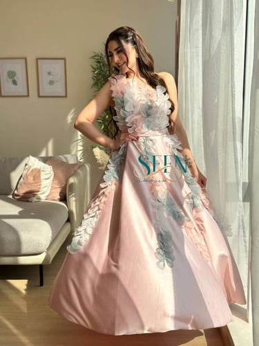 فستان ورد بارز زهري