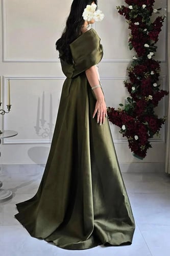 فستان سهرة بيج فخم