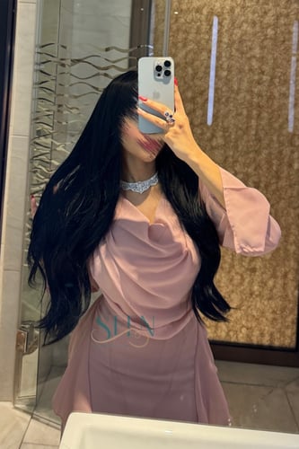 فستان نسائي لحمي راقي