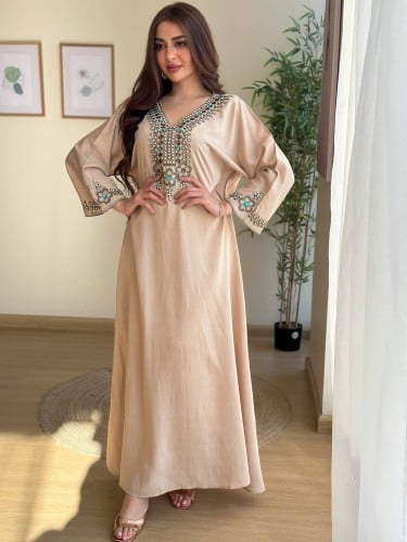 جلابية نسائية للبيت ناعمة وراقية