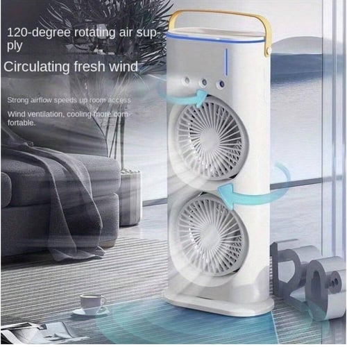 جهاز تبريد الهواء المرطب بمروحة مزدوجة للتبريد بتق...