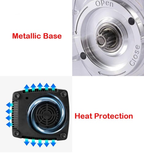 2 في 1 خلاط احترافي شديد التحمل 6000 واط 2 لتر