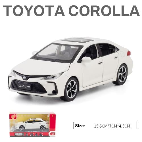مجسم معدني مصغر بتفاصيل دقيقة لسيارة تويوتا كورولا...