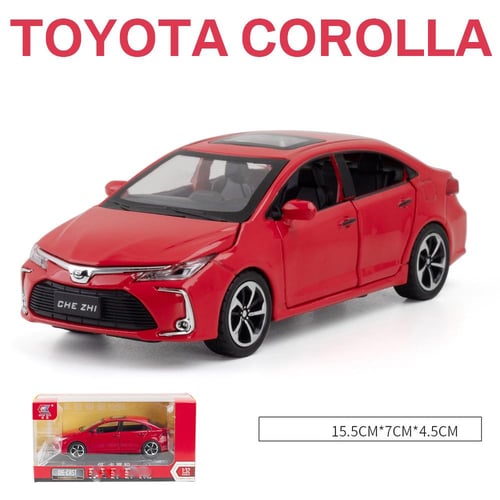 مجسم معدني مصغر بتفاصيل دقيقة لسيارة تويوتا كورولا...