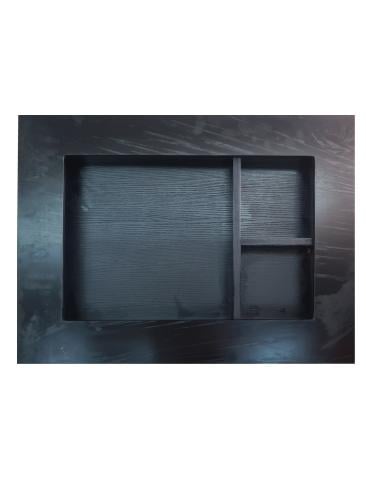 رف لغلق مكيف الهواء للشباك اسود