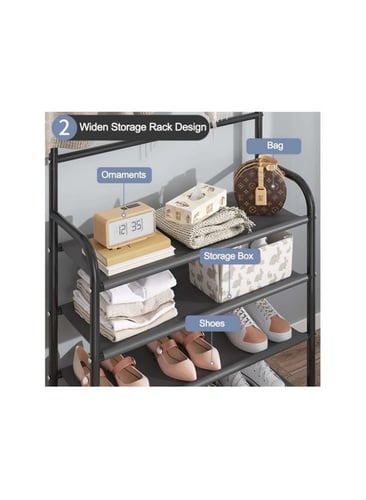 رف تخزين الاحذية و ملابس 5 دور و متعدد الوظائف اسو...