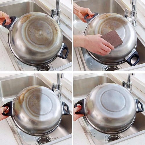 عبوة من 4 قوالب إسفنجية للصنفرة لتنظيف الأسطح والأ...