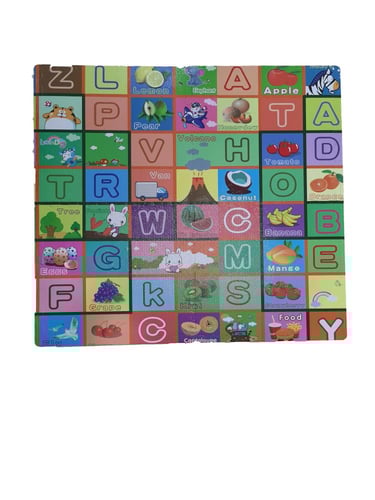 سجادة ألغازمن الإسفنج مع الصور مكونة من 4 أجزاء مع...