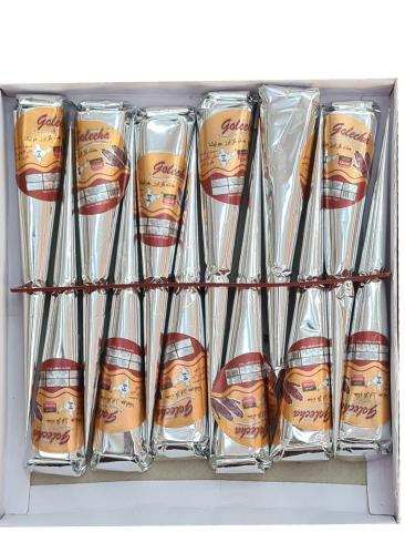 علبة حنة مخروطية معجون طبيعي 12 قطعة بني غامق