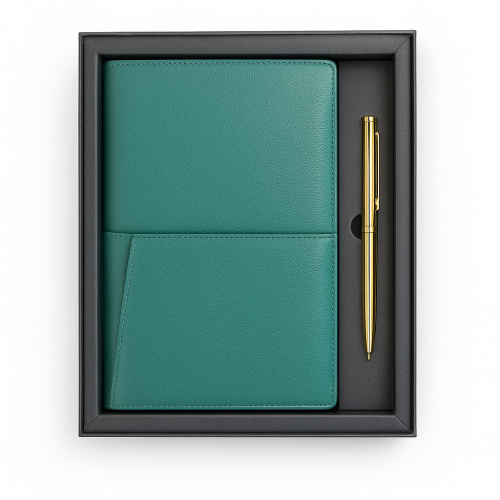 طقم هدايا فاخر بدفتر وقلم - Gift Set