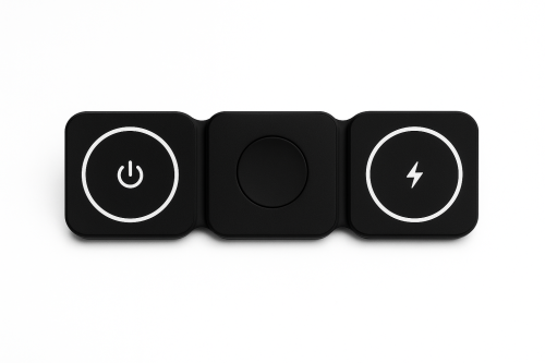 شاحن Flexlcharge الثلاثي – لون أسود / أبيض