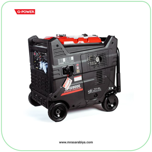 مولد كهرباء 9 كيلو واط كاتم صوت بنزين جي باور GP90...