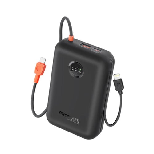 باور بانك مدمج بسعة 30000mAh مع كابل USB-C