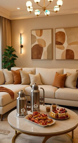 طقم ترامس شاي وقهوة .