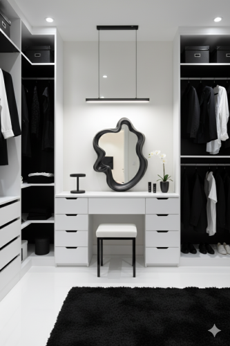 مرآة فنية بإطارمتموج – لمسة فخامة عصرية (67 سم * 4...