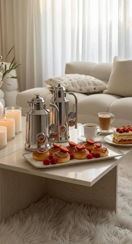 طقم ترامس شاي وقهوة .