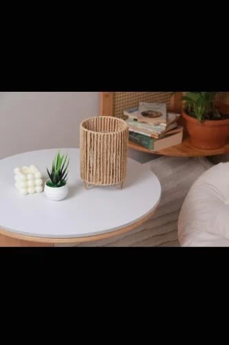 أباجورة مصباح طاولة ببطارية بتصميم عصري أنيق