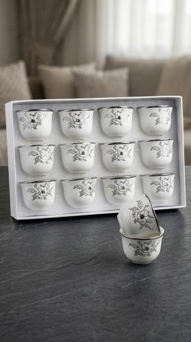 A set of coffee cups with an elegant design and refined artistic touches for special hospitality gatherings