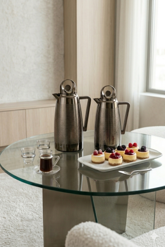 Tea and coffee samovar set with elegant design 1 liter
