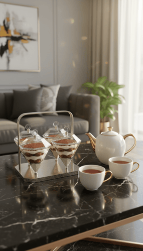 طقم حامل أطباق حلويات ومكسرات بتصميم راقٍ للضيافة